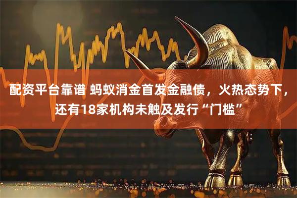 配资平台靠谱 蚂蚁消金首发金融债，火热态势下，还有18家机构未触及发行“门槛”